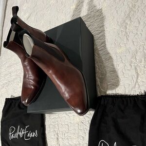 Paul Evans Brown Leather Chelsea Boots